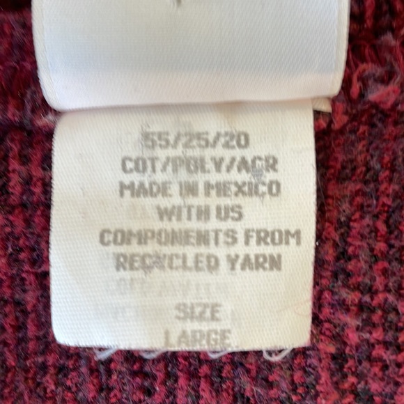 GREENBRAND Little BigHorn Soft Maroon Oversized Sweater - Picture 5 of 6